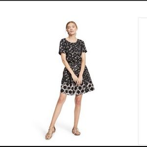 Shibori short sleeve crew neck T-shirt